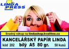 Bílý papír A5 LINDA 80 gr. 250 archů